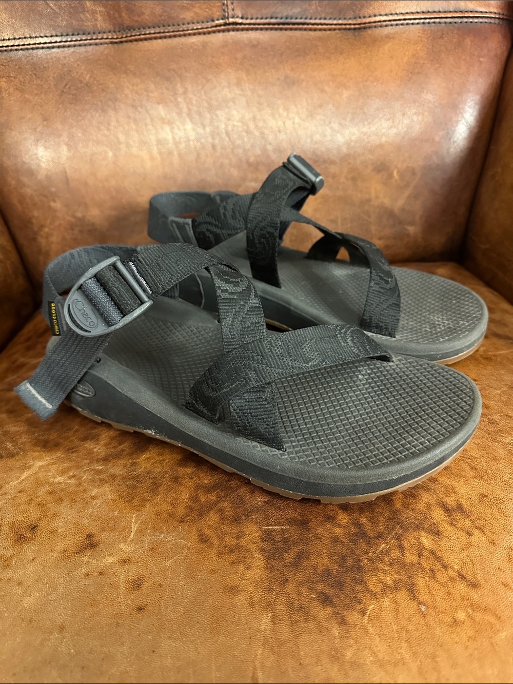 Chaco Men's Black Adjustable Sport Sandals